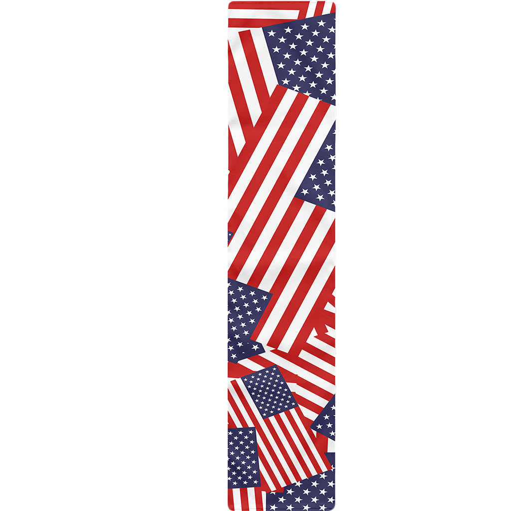Independence Day USA Flag Pattern Print Table Runner