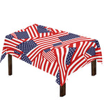 Independence Day USA Flag Pattern Print Tablecloth