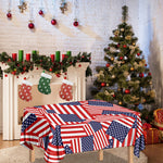 Independence Day USA Flag Pattern Print Tablecloth