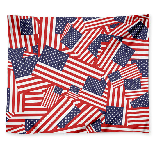 Independence Day USA Flag Pattern Print Tapestry