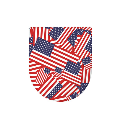 Independence Day USA Flag Pattern Print Toilet Lid Cover