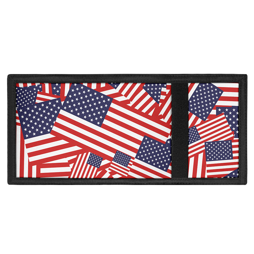 Independence Day USA Flag Pattern Print Trifold Wallet