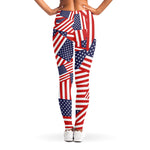 Independence Day USA Flag Pattern Print Women's Leggings