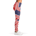 Independence Day USA Flag Pattern Print Women's Leggings