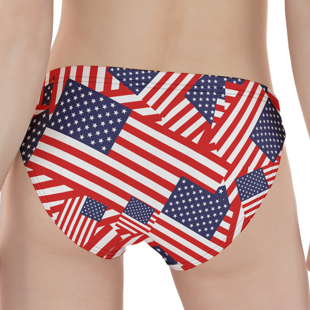 Independence Day USA Flag Pattern Print Women's Panties