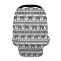 Indian Bohemian Elephant Pattern Print Baby Seat Cover