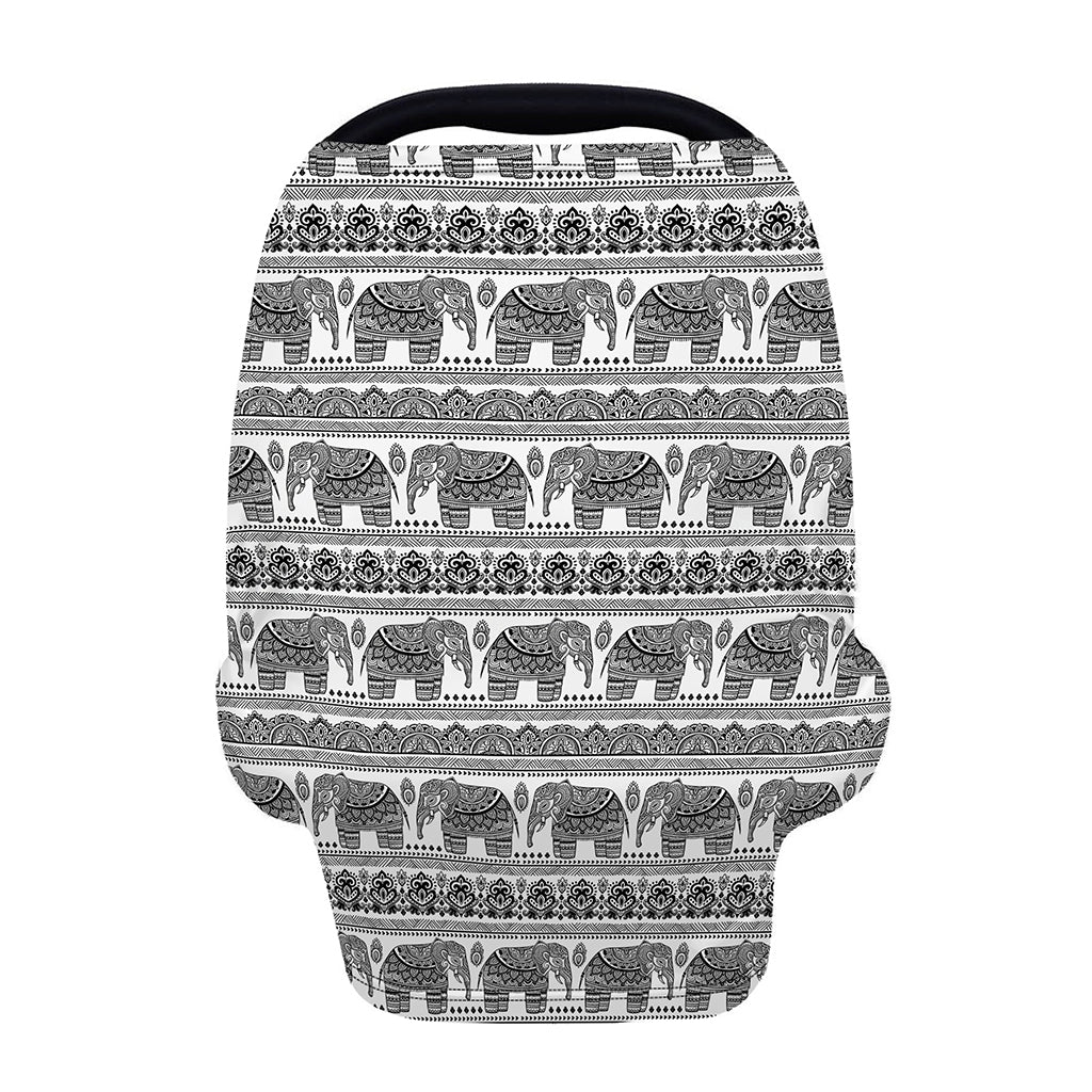 Indian Bohemian Elephant Pattern Print Baby Seat Cover