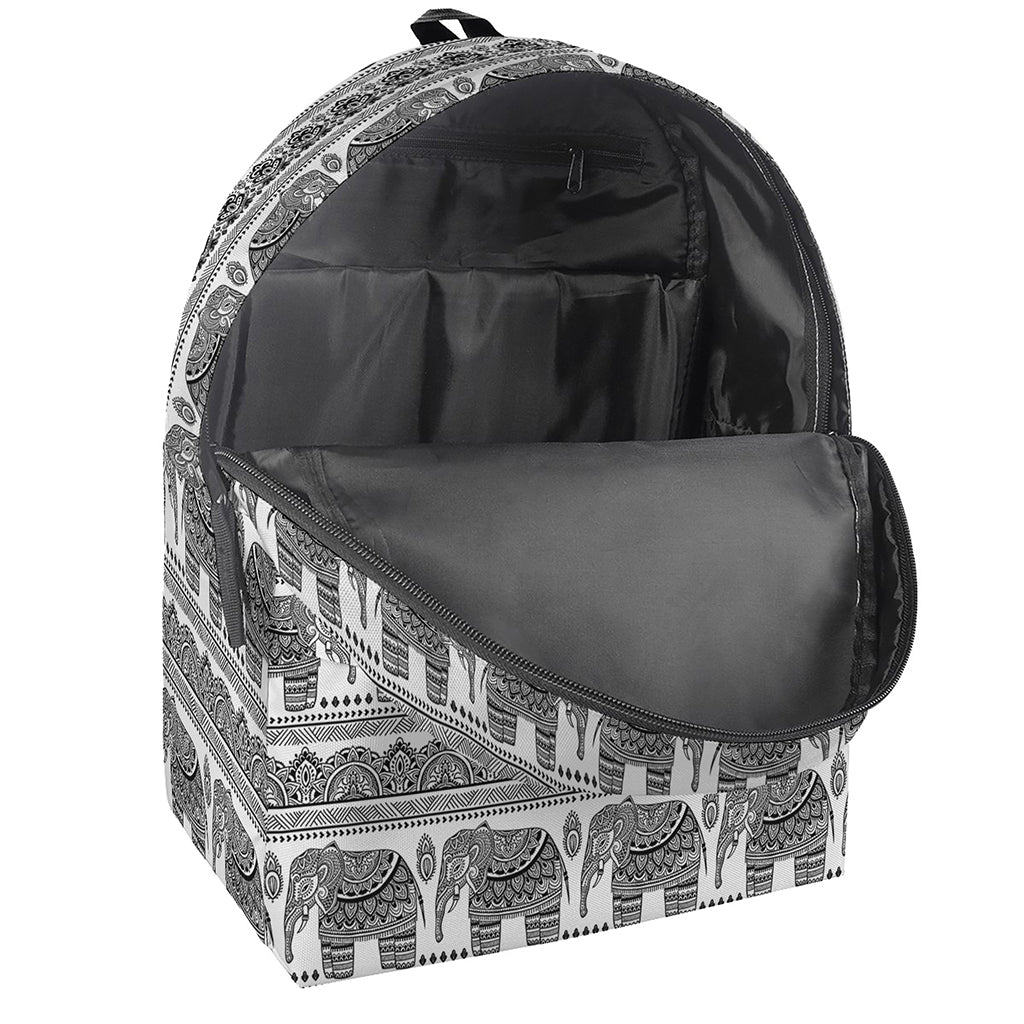 Indian Bohemian Elephant Pattern Print Backpack