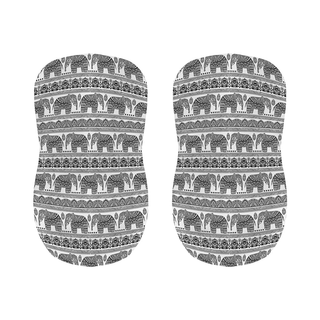Indian Bohemian Elephant Pattern Print Bar Stool Covers