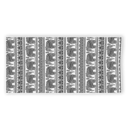 Indian Bohemian Elephant Pattern Print Beach Towel