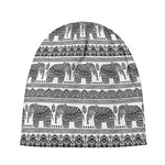 Indian Bohemian Elephant Pattern Print Beanie