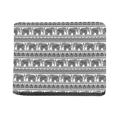Indian Bohemian Elephant Pattern Print Bifold Wallet