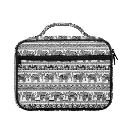 Indian Bohemian Elephant Pattern Print Briefcase Bible Bag