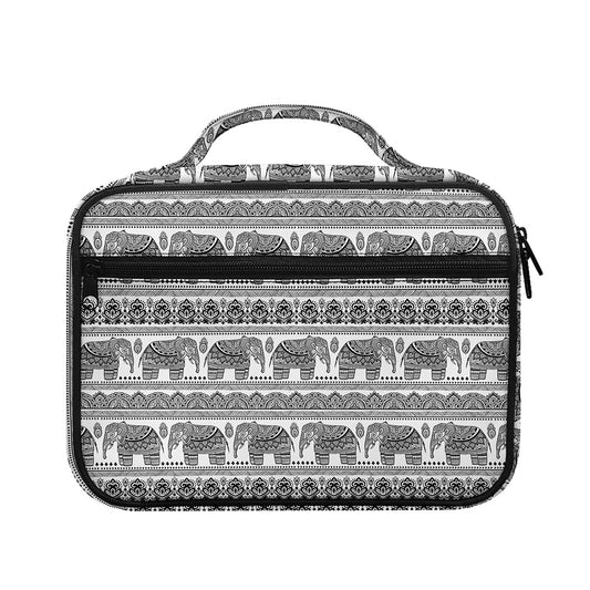 Indian Bohemian Elephant Pattern Print Briefcase Bible Bag