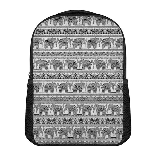 Indian Bohemian Elephant Pattern Print Casual Backpack