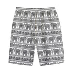 Indian Bohemian Elephant Pattern Print Cotton Shorts