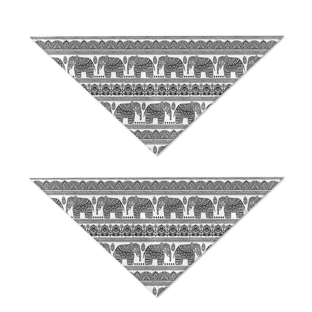 Indian Bohemian Elephant Pattern Print Dog Bandana