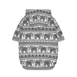 Indian Bohemian Elephant Pattern Print Dog Zip Up Hoodie