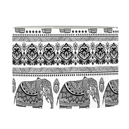 Indian Bohemian Elephant Pattern Print Drum Lamp Shade