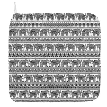 Indian Bohemian Elephant Pattern Print Hand Towel