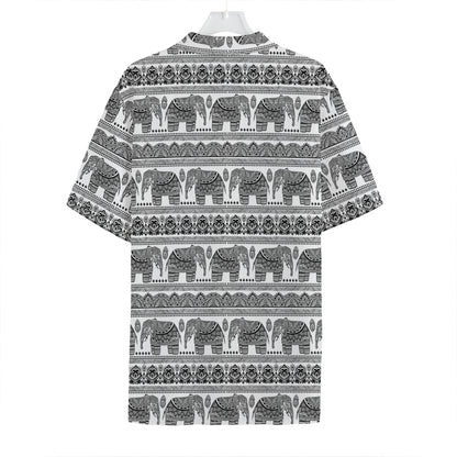 Indian Bohemian Elephant Pattern Print Hawaiian Shirt