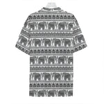 Indian Bohemian Elephant Pattern Print Hawaiian Shirt