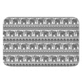 Indian Bohemian Elephant Pattern Print Indoor Door Mat