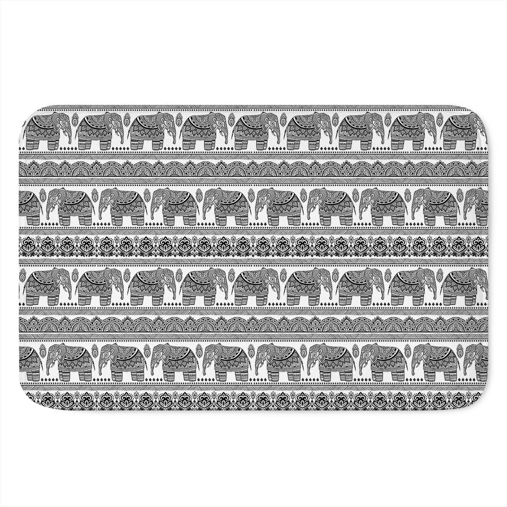 Indian Bohemian Elephant Pattern Print Indoor Door Mat