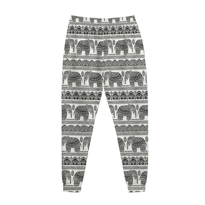 Indian Bohemian Elephant Pattern Print Jogger Pants