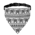 Indian Bohemian Elephant Pattern Print Over The Collar Dog Bandana
