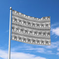 Indian Bohemian Elephant Pattern Print Polyester Flag
