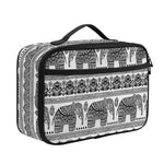 Indian Bohemian Elephant Pattern Print Portable Lunch Bag