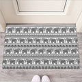 Indian Bohemian Elephant Pattern Print Rubber Doormat