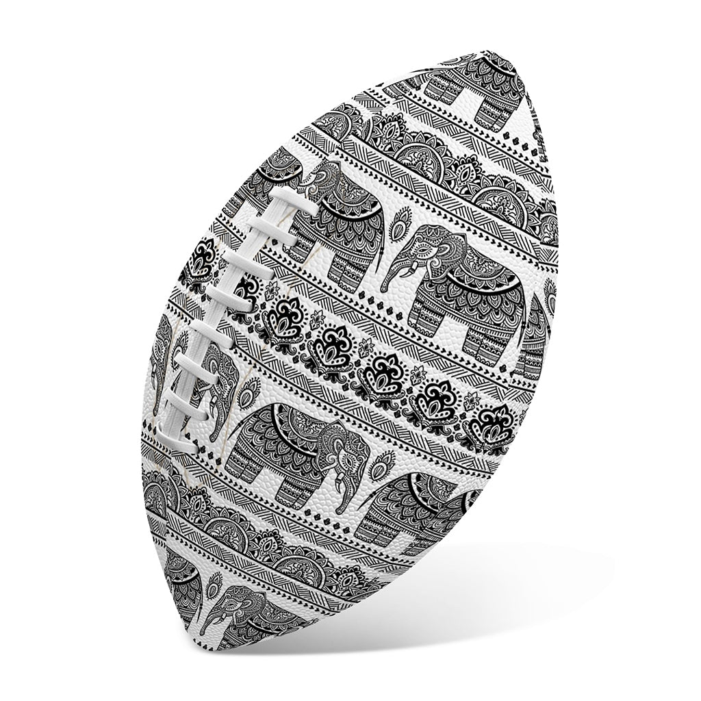 Indian Bohemian Elephant Pattern Print Rugby Ball