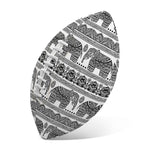Indian Bohemian Elephant Pattern Print Rugby Ball