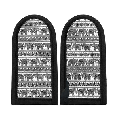 Indian Bohemian Elephant Pattern Print Skillet Handle Cover