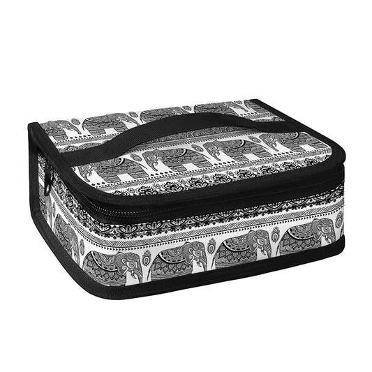 Indian Bohemian Elephant Pattern Print Small Lunch Bag