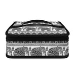 Indian Bohemian Elephant Pattern Print Small Lunch Bag