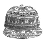 Indian Bohemian Elephant Pattern Print Snapback Cap
