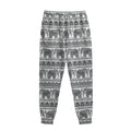 Indian Bohemian Elephant Pattern Print Sweatpants