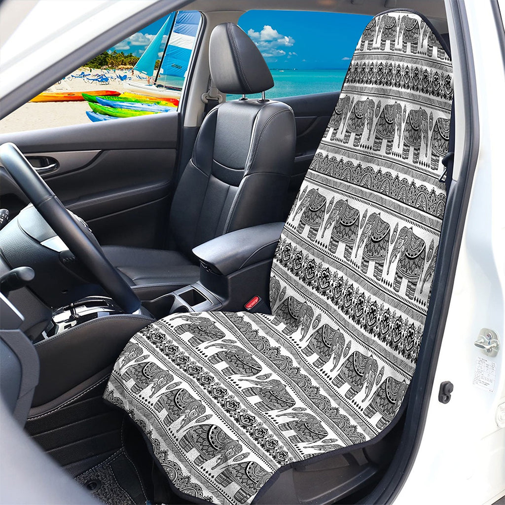 Indian Bohemian Elephant Pattern Print Waterproof Car Seat Cover