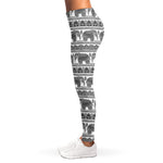 Indian Bohemian Elephant Pattern Print Women's Leggings