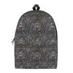 Indian Boho Elephant Pattern Print Backpack
