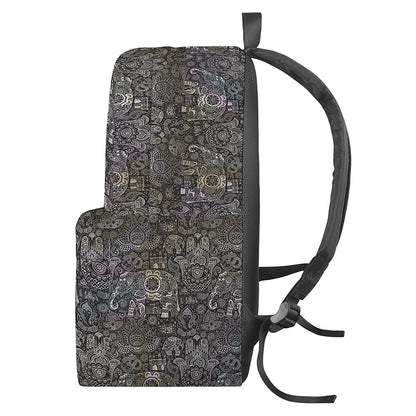 Indian Boho Elephant Pattern Print Backpack