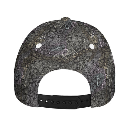 Indian Boho Elephant Pattern Print Baseball Cap