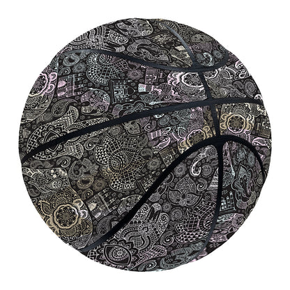 Indian Boho Elephant Pattern Print Basketball