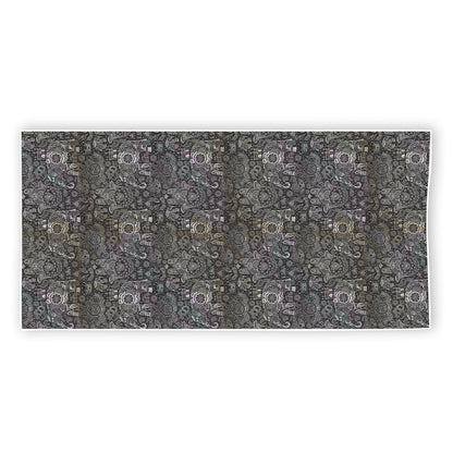 Indian Boho Elephant Pattern Print Beach Towel