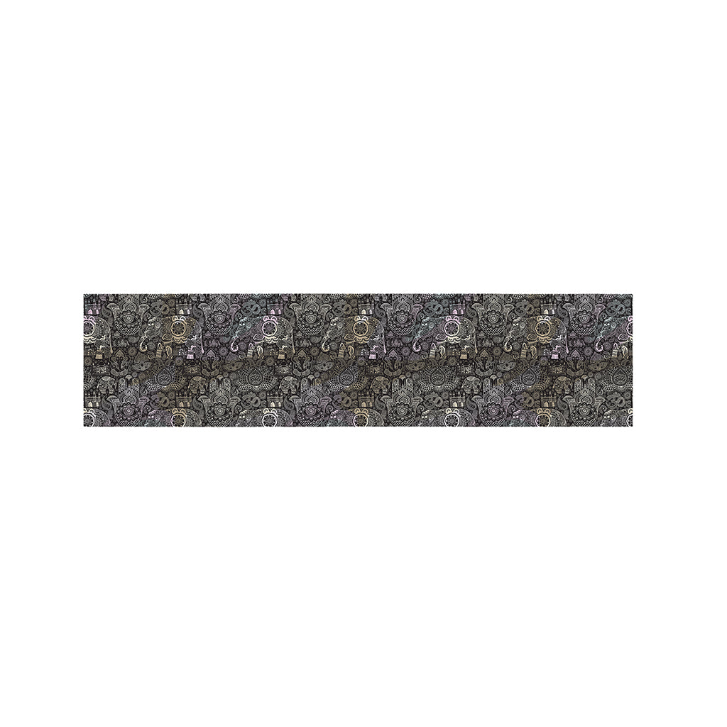 Indian Boho Elephant Pattern Print Bed Runner