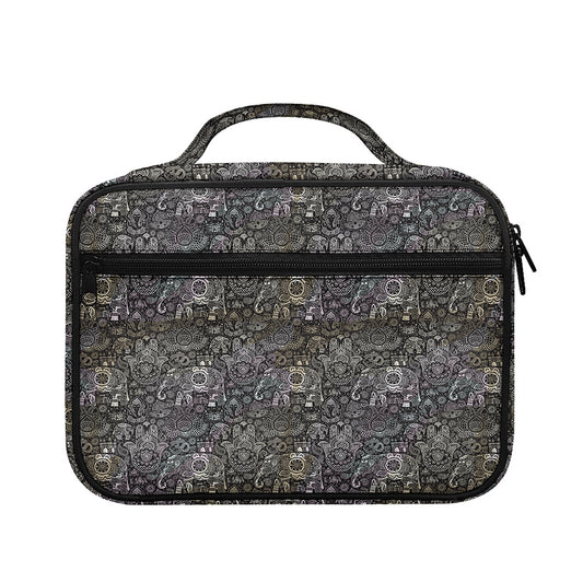 Indian Boho Elephant Pattern Print Briefcase Bible Bag