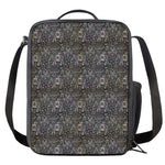 Indian Boho Elephant Pattern Print Crossbody Lunch Bag